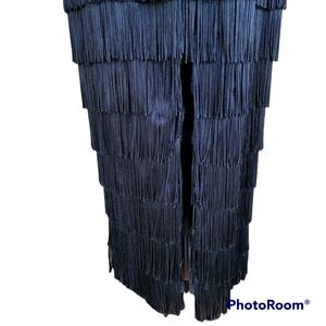 Hollywood Nites by Roberta Flapper/Fringe Style Gown Sz 9/10 (but more like3/4).